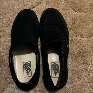 Vans Men's Classic Black Slip-On Sneakers